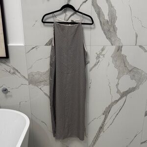 H&M Black and White Striped Maxi Dress